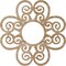 Ekena Millwork Cohen Wood Fretwork Pierced Ceiling Medallion, Red Oak, 30"OD x 10 1/4"ID x 1/4"T CMWP30X30X0250CORO - alternate 2